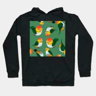 White-bellied Caique Parrot Hoodie